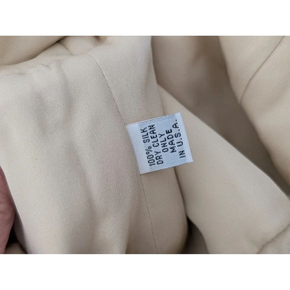 Vintage Abstract Watercolor Ruched Prom Cocktail Dress Pink Whimsy Fairy Bold 2 - Picture 8 of 8